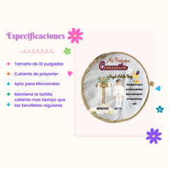 Recuerdo para Primera comunion, Tortillero Personalizado / Tortilla warmer