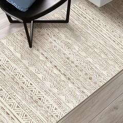 2×3 Washable Entryway Area Rug: Moroccan Small Runner Rug for 2′ x 3′, Beige