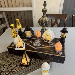 Eid Mubarak LED Lantern Lights Ramadan Decoration Home Islamic Muslim 24 pcs mix