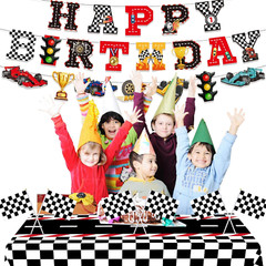 Race Car Party Decorations Include Race Car Happy Birthday Banner Race Car Table