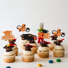 Gyufise 24Pcs Graduation Cupcake Toppers 2026 Graduation Cupcake Picks Class …