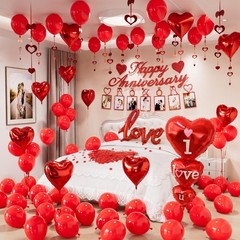 Happy Anniversary Decorations Set Happy Anniversary Photo Banner Love Balloon