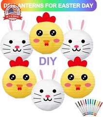 10Pcs White Round Paper Lanterns Hanging Lamp Decorative for Party Celebration