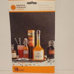 Martha Stewart Crafts Halloween Party Beverage Wine Labels- 3 Packs- 36 Total
