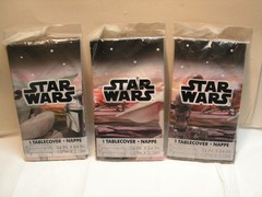 3 X Star Wars Party Decorations Tablecover lot set. 54″ X 84″