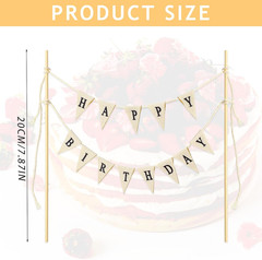 Happy Birthday Cake Toppers Bunting Happy Birthday Cake Banner Garland | Happy B