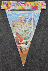 Sonic the Hedgehog Pennant Flag Style Banner for Birthday & Game Parties