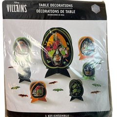 Disney Villains Table Decorations Kit Centerpieces Confetti Halloween Set of 2