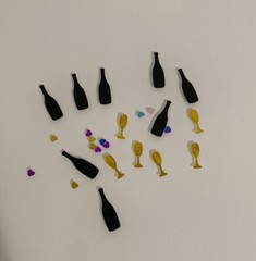 Confetti Multi Color Assortment Hearts, Glasses, Bottles 🎉