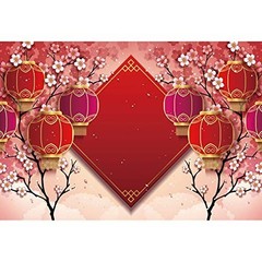 8x6ft Chinese New Year Backdrop – Lunar Year of the Horse 2026, Spring Festival