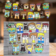 scooby doo 22pc Tableware plate cups party supplies decoration balloons birthday