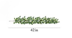 Mizii 3 Packs Artificial Vines Garland 78» Fake Ficus Vine Greenery Garland