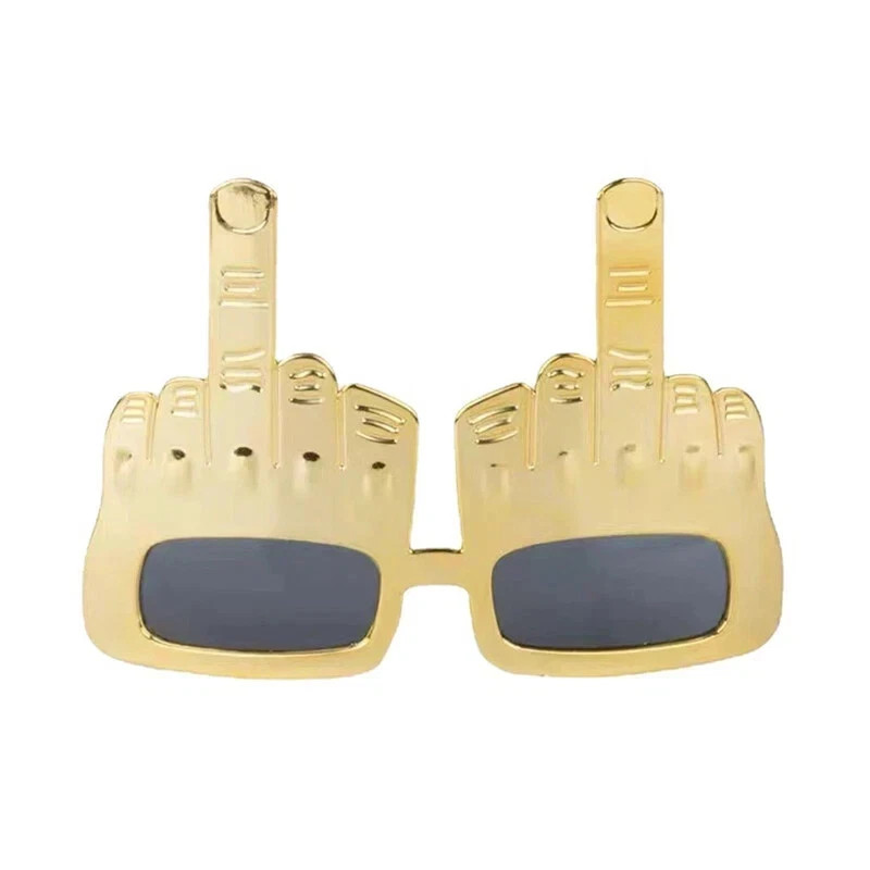 Creative Vertical Middle Finger Party Glasses Decoration Props Funny Sunglass_sh
