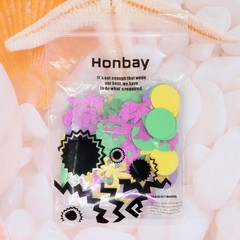Honbay 200PCS Glitter Mardi Gras Party Confetti Decorations Carnival Party Suppl