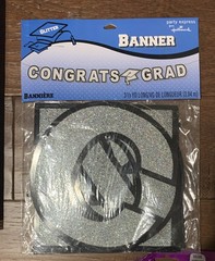 Hallmark Graduation Party Decorations Kit Lot Banner, Stickers, Clings, Tissue..