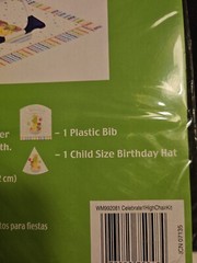 First Birthday High Chair Birthday Kit NEW/UNOPEN by Paper Art
