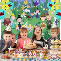 Ben and Holly Birthday Decora Party Supplies Set Balloons Cake Toppers Banner