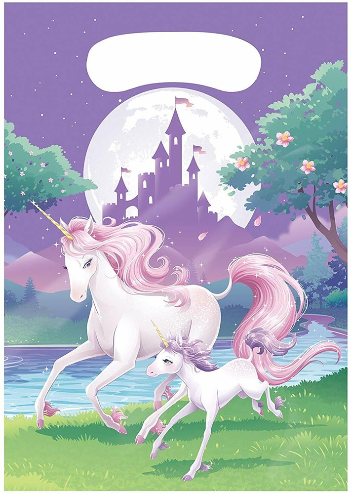 Creative Converting Unicorn Fantasy Favor Bags, 8 ct