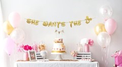 Funny Bachelorette Party Gold Glitter Banner – Bachelorette Party Decorations,