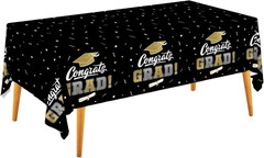 Graduation Decorations, Gongrats Grad Tablecover for Graduation Party Supplies,