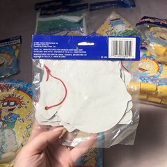 Designware 1998 Rugrats Vintage Party Decor Banner Hats Cards Bags Plates NEW