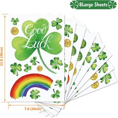St Patricks Day Decorations,St Window Clings 122 PCS Green