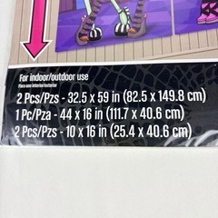 Monster High WALL BANNER 5 Piece Set 6ft DECORATING KIT Birthday Party Supplies