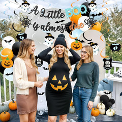 a Little Boo Is Almost Due Baby Shower Decorations 70 Pcs Halloween Baby Shower