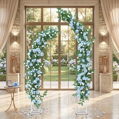 6FT Bendable Flower Garland, Artificial Rose Vine Hanging Floral Garland