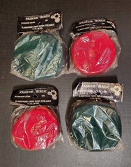 Vintage Crepe Paper Streamers Lot 4 Red Green Fashion Magic Party Decor 30 Yds