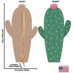 60-INCH CACTUS Lifesize CARDBOARD CUTOUT Standup Standee Poster Nature Prop
