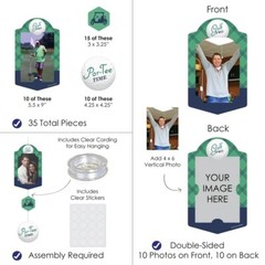 Big Dot of Happiness Par-Tee Time Golf Party Vertical Photo Garland Kit 35 Pc