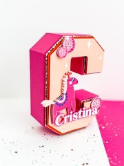 Custom 3D letters Disco animals party Birthday , Disco Balls Decor, Animals Sign