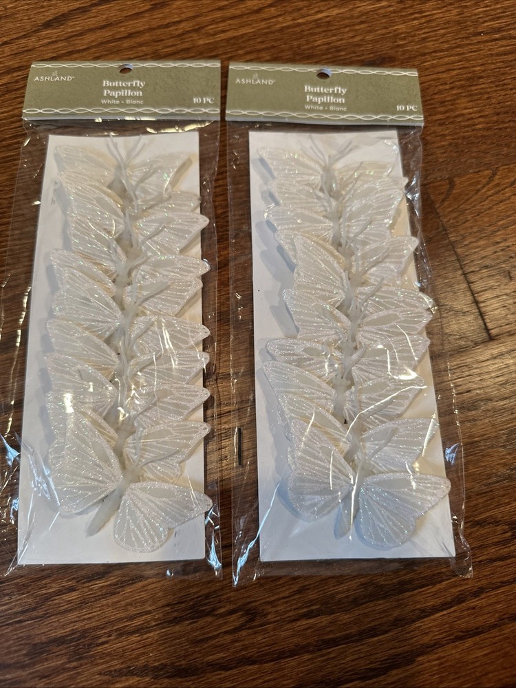 White Butterfly Papillon Ashland 2 Pack