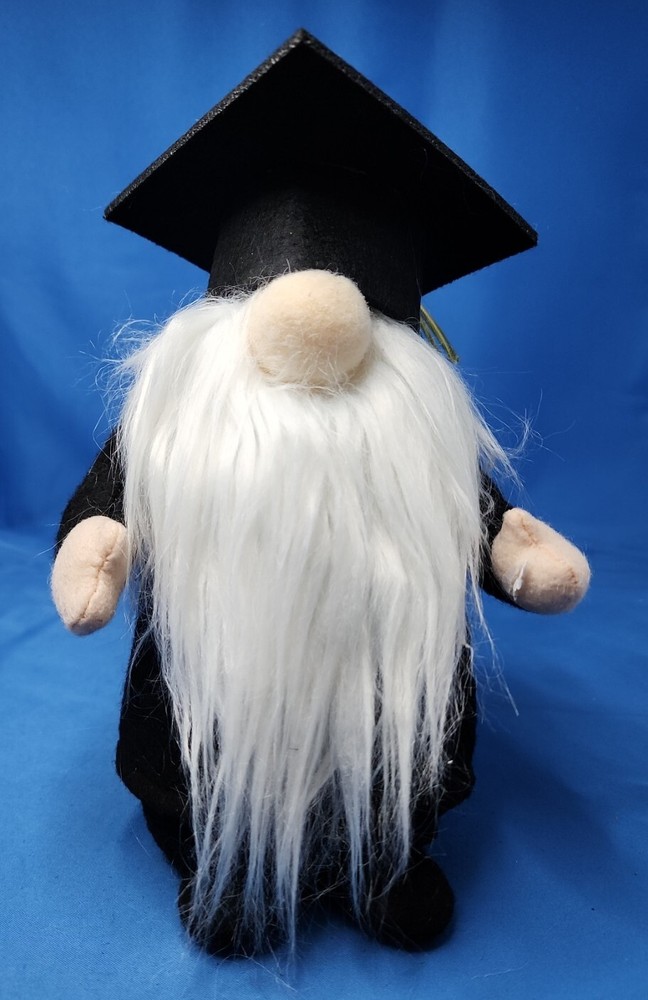 Graduation Gnome Gift Gnome Black Gown 6.5in Graduation Gift Party Decoration