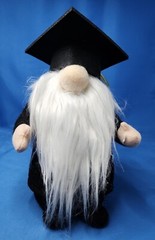 Graduation Gnome Gift Gnome Black Gown 6.5in Graduation Gift Party Decoration