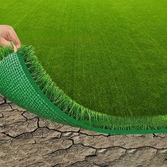Soft Fiber Artificial Grass Turf Mimics Natural Lawn 2.5cm 3cm 4cm Thick
