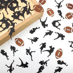 200 PCS Football Confetti for Table Party Decorations 1st Year Down Sport