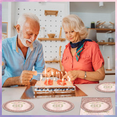 40 PCS 60Th Birthday Decorations for Women Rose Gold Party Supplies Include 60Th