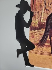 Cowboy Paper Silhouettes Decor-2pc, 35 and 37 inches, Black Wonder Junction VBS