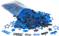Graduation Decorations 2026 | Blue and Black Congrats Grad Confetti 2026 – Pack