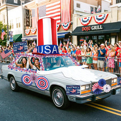 Patriotic Golf Cart Decoration Kit for 4th of July Parade Celebrations