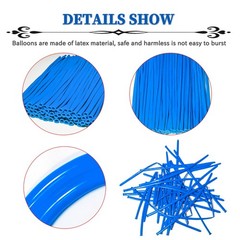 Blue Long Balloons Premium 260 Twisting Animals Magic Balloons for Birthday K…