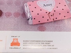 MARTHA STEWART ~ Print to Personalize CANDY BAR WRAPPERS Valentines Day HEART