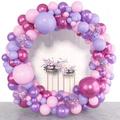 153pcs Pink Purple Balloon Garland Arch Kit, Different Sizes 18 12 10 5 inch …