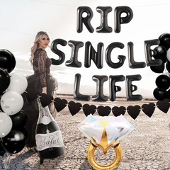 Rip Single Life Bachelorette Party Decoration Gothic Bachelorette Party Decor…