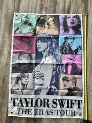 Small pop star banner – 34×23 inches, perfect for Swiftie fans, parties, dorms