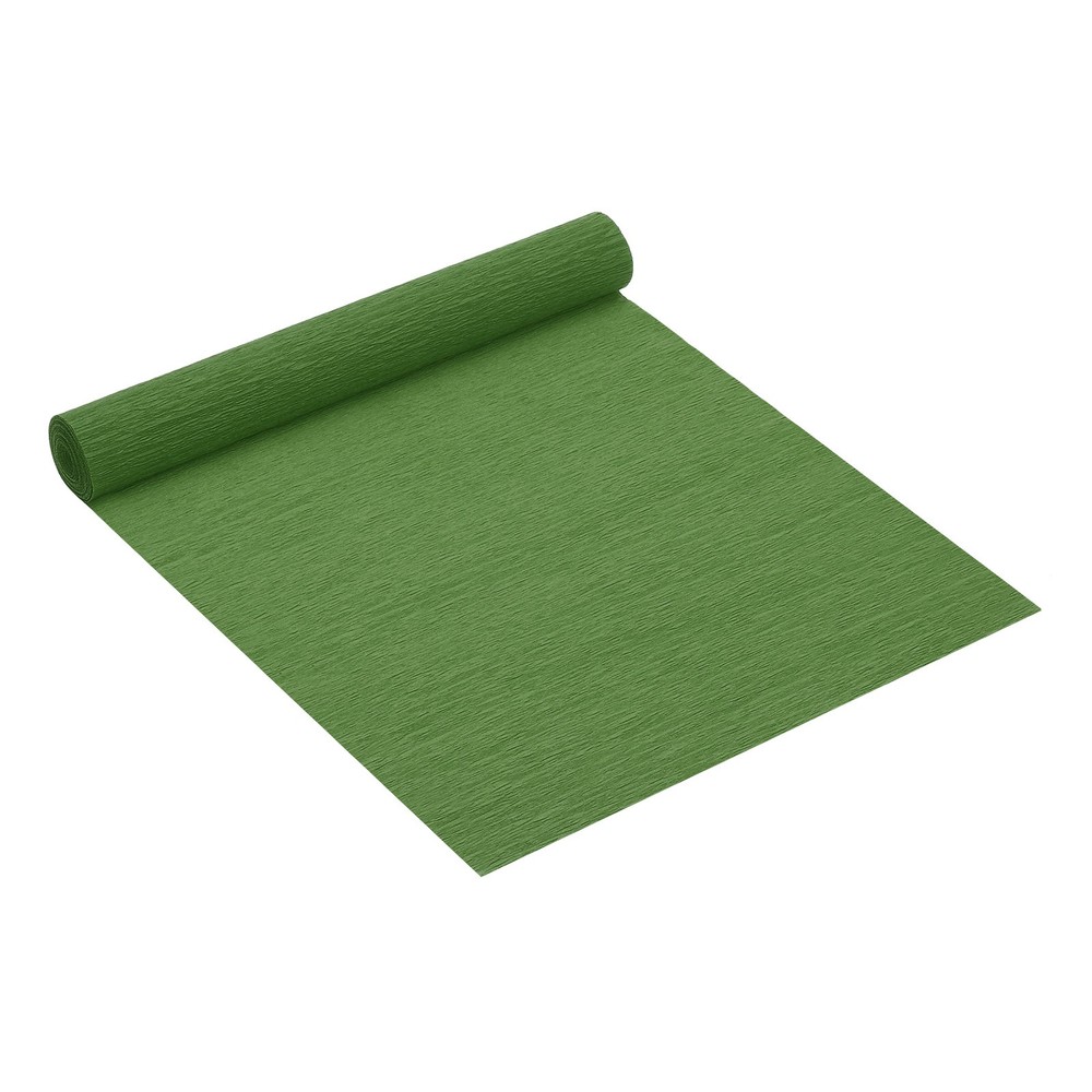 8.2ft Crepe Paper Roll, 1 Roll 10″ Width Crepe Paper Roll Sheet, Dark Green