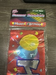 Happy BIrthday Banner 5′ x 12′