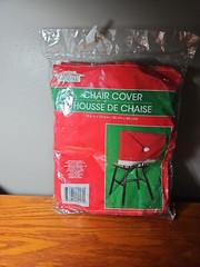 Santa Hat Chair Cover Christmas Winter Decoration